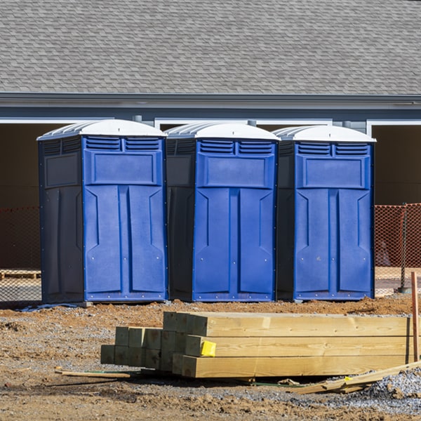 are there any restrictions on where i can place the porta potties during my rental period in Warsaw Ohio